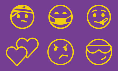 Best Smiley Emoji icon set vector