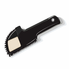 Obraz premium Black drywall saw icon sheet on white background - 