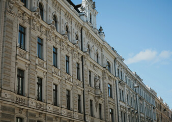 An elegant historic building with a white neo-Renaissance facade