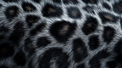 Seamless Grey and Black Leopard Skin Pattern for Fashion, Textiles, and Stylish Background Designs