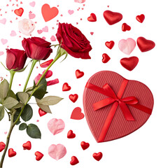 Romantic Valentine's Day Roses & Chocolate Gift