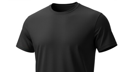 Black t shirt features casual wear design for all genders Versatile wardrobe staple suitable for summer, activewear, and everyday fashion