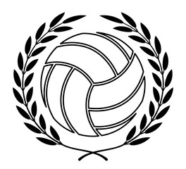 Volleyball laurel wreath