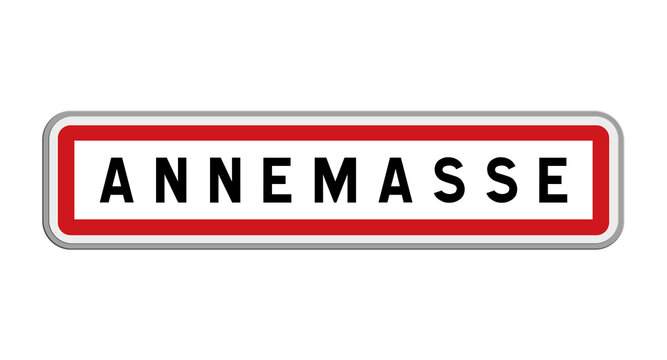 Panneau d&rsquo;Annemasse, Haute-Savoie, Auvergne-Rh&ocirc;ne-Alpes