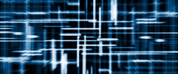 Obraz premium abstract blue background with halftone texture and motion blur