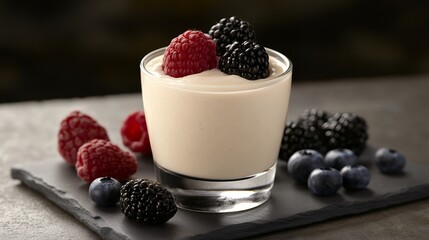 refreshing berry smoothie with even tone and creamy body