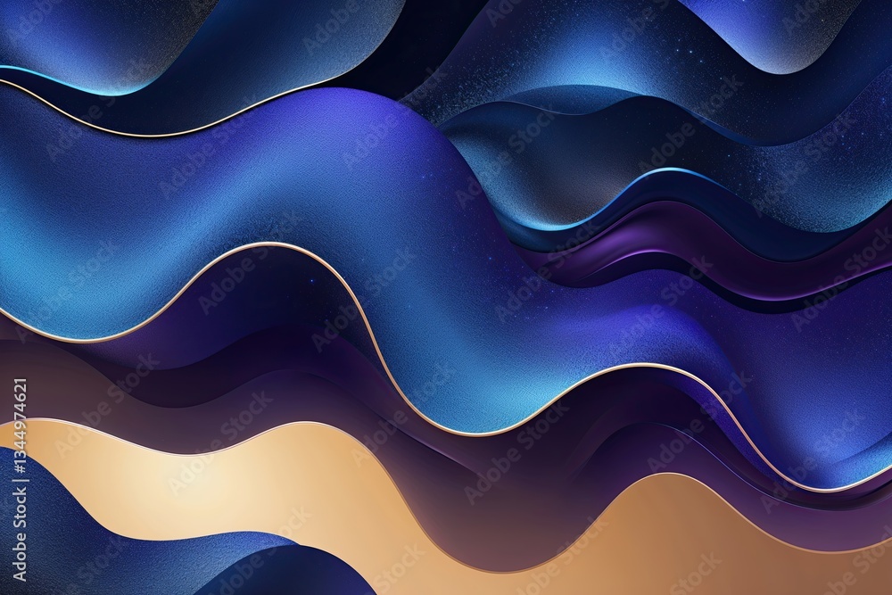 Poster exquisite indigo gradient color texture element for luxurious website banner and innovative graphic 