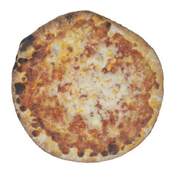3D rendering illustration of a pizza