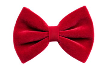 Velvet red bow tie for formal occasions and celebrations