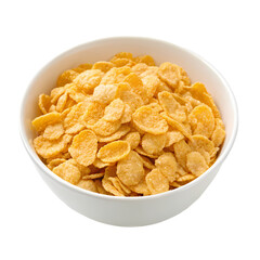 Corn Flakes Cereal Bowl: Breakfast Food Image