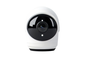 High definition indoor security camera with sleek design and rotation