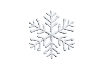 Unique snowflake design with intricate patterns for winter decor