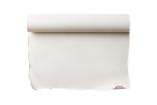 Blank rolled paper ready for creative projects and artistic expression
