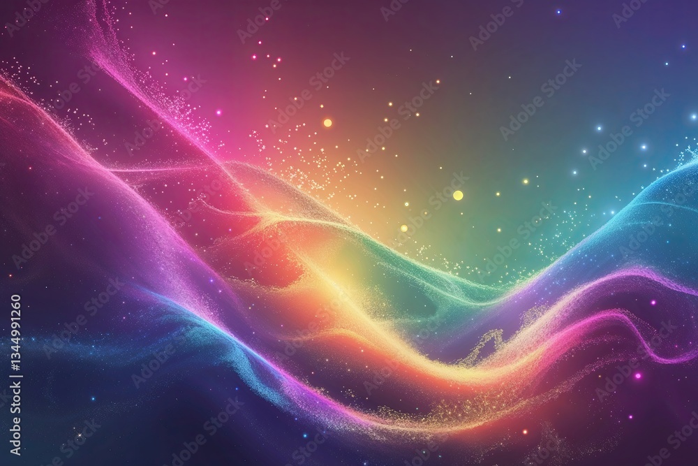 Aufkleber vibrant multicolored gradient background with energetic glow and dynamic texture for creative inspir