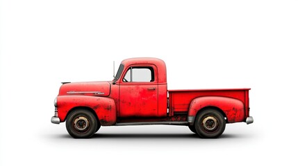 Rusty red vintage truck