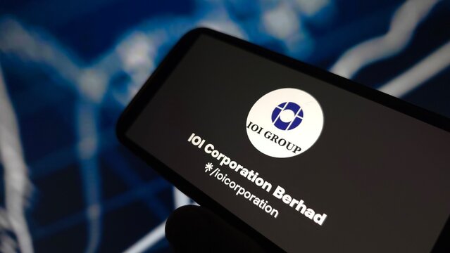 Konskie, Poland - March 17, 2025: IOI Corporation Berhad company logo displayed on mobile phone