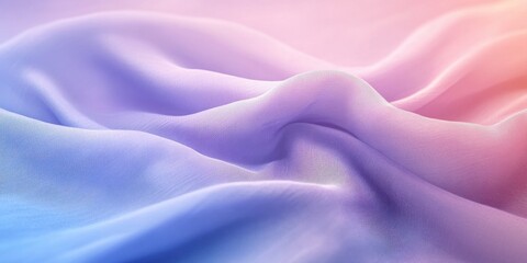 Obraz premium Serene Silk Swirls: Abstract render of fluid pastel colors on a soft, flowing silk fabric, creating a mesmerizing dance of light and shadow.