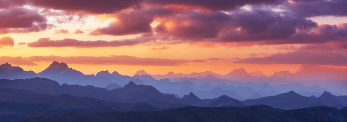 Mountains silhouette