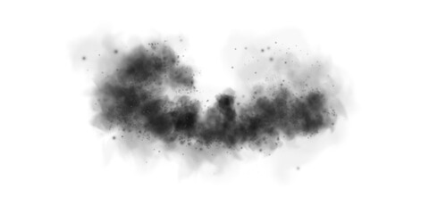 Dark Smoke and Dust Explosion - Abstract Fog Effect