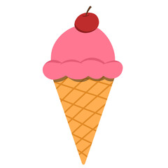 ice cream cone berry