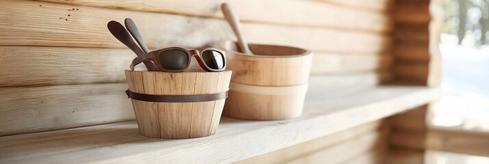 Wooden Buckets Spa Wellness Relaxation
