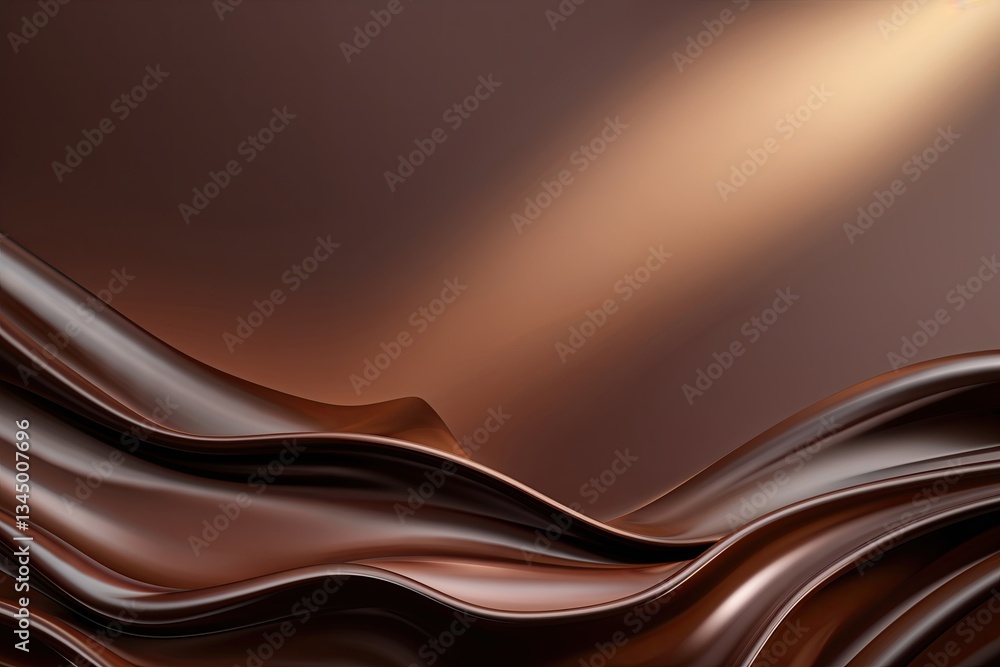 Poster chocolate gradient background with soft glow for creative design projects