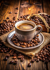 Steaming Cup of Freshly Brewed Coffee
