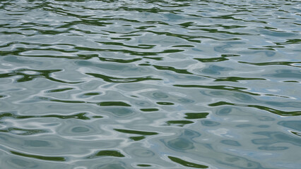 Abstract pattern and texture background of ripples on the surface of the lake. Copy space for text. For graphic design, banner background and 3D rendering