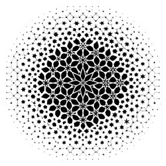 Illusionary Depth in Monochrome Dot
