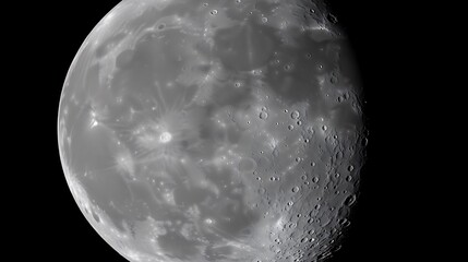 Detailed Lunar Surface Close-up.