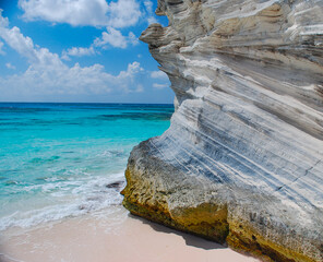 Rock formation, Lighthouse Beach, Eleuthera, Bahamas