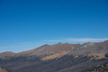 Eye level with the mountains Rocky Mountain National 
Park