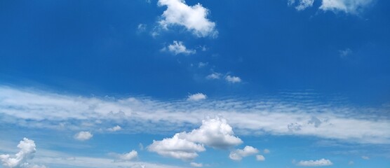 cloud landscape with blue sky background is good for desktop screen