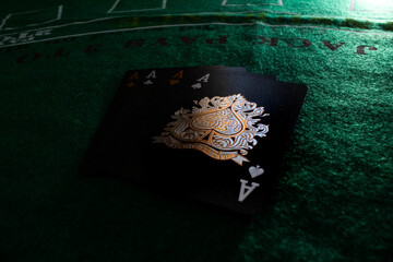 Black and gold card