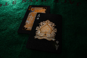 Black and gold card