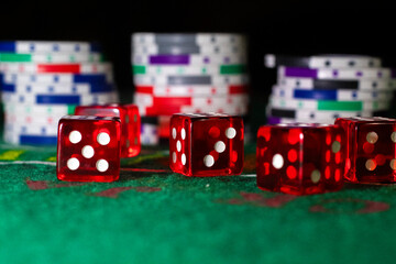 Dice and chips
