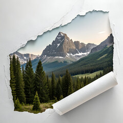 winter landscape in the mountains