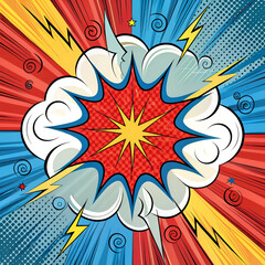 pop art explosion background