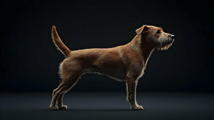 Detailed Profile View Of A Brown Dog