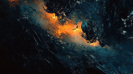 Stunning Digital Painting of Earth Viewed from Cosmic Perspective