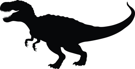 Fierce Dinosaur Trex Silhouette for Bold Designs © AnukulChandra