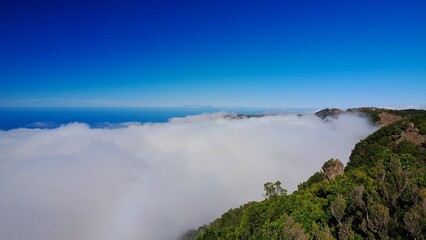 Above the Sea of Clouds: El Golfo Valley from Mirador de La Llanía, Canary Islands, Spain
