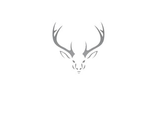 Deer logo. Deer head modern logo design. Vector illustration.