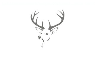Deer logo. Deer head modern logo design. Vector illustration.