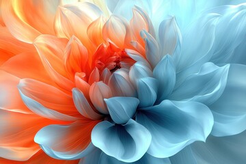 Fototapeta premium Vibrant dahlia blossom close-up