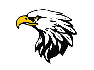 Eagle logo design. Eagle head vector logo, eagle icon. Vector illustration.