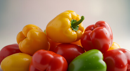 Colorful Bell Peppers Stock Photo Food Image