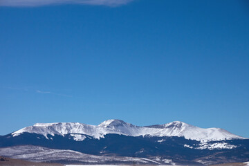 Snowcapped mountains Colorado 