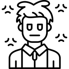 Frustrated Icon Vector Element