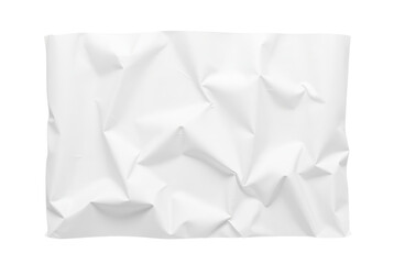 Obraz premium Crumpled White Paper Texture Background